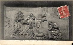 CPA Cathedral of Low Chartres Interior relief of the Chorus
