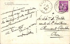 CPA Lourdes the Basilica and the Interallied Monument