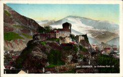 CPA Lourdes the Castle Fort