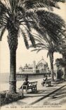 CPA Niza la caminata y las palmeras del embarcadero