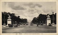 CPA Paeis the Avenue Of the Champs Elysees