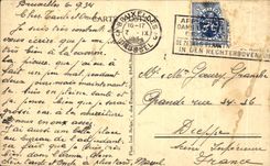 CPA Brussels Parks North and panoramic sight on the church Sainte Marie