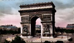 CPA Paris L'Arc de Triomphe de l'Etoile