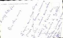 CPA Paris the Palate of Chaillot and the Bridge of lena