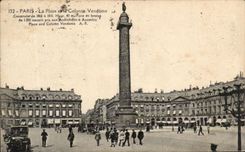 CPA Paris the Place and the Vendome Column