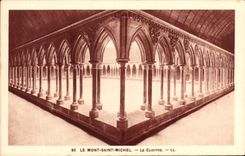 CPA Mont Saint Michel the Cloister