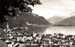 CPA Montreux Vue generale et Dents du Midi Suisse