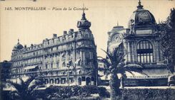 CPA Montpellier Place De La Comedie Nouvelles Galeries 
