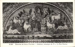 CPA Mausoleum of mosaic Interior Placidia Official reception good Pasteur