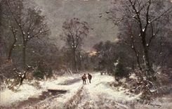 CPA Paysag sous la neige 