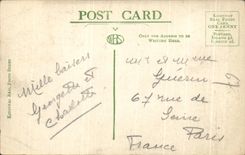 CPA Trafalgar Public garden Showing National Gallery St Martins Church London