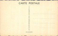 CPA I Think has to You I don' T Forget you Femme Chein Militaria