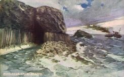 CPA Ireland Fingalls Cave Constructed in staff Boat