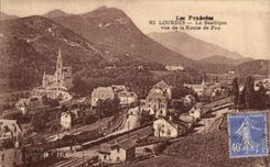 CPA Praenres Lourdes the Basilica Seen Of the Road Of Pau