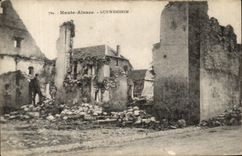 CPA High Alsace Guewenheim Militaria