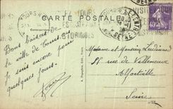 CPA Tours Place du Palais de Justice et Avenue de Grammont