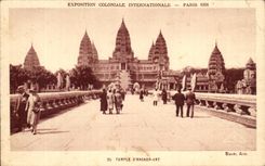 International CPA Fair Colonial Paris 1931 temple of Angkor Vat