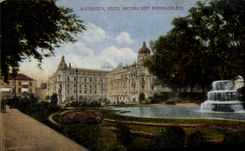 CPA Wiesbaden Hotel Nassau vom Kurhausplatz