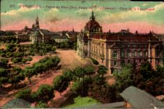 CPA Strasbourg Palais of Rhim Places Republic