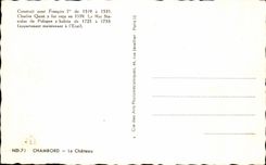 CPA Chambord Le Chateau