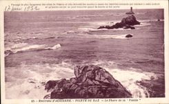 CPA Environs of Audierne Points Strong current the Lighthouse of the Old woman