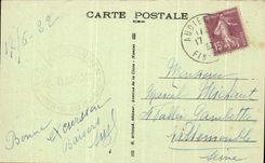 CPA Environs of Audierne Points Strong current the Lighthouse of the Old woman