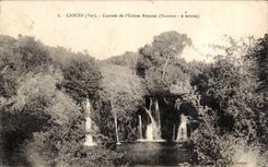 CPA Carces Cascade De l'Eglise Reynier