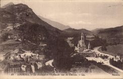 CPA Lourdes the Basilica And the Esplanade Seen Of the Castle