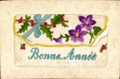 CPA imagination Flowers Chart brodee Happy New Year