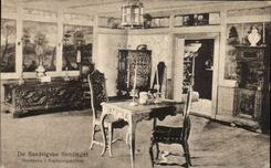 CPA De Sandvigske Samlinger Storstuen I Kapteinsgaarden Norway
