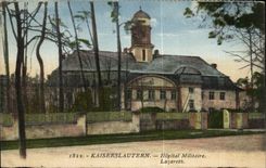 CPA Kaiserslautern Military hospital Lazareth Militaria