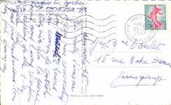 CPSM En avion Sur Saint Germain En Laye L'eglise et chateau la Gare et la plage 