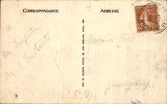 CPA Route of Cauterets to the bridge of Spain Cascades of Cerisey