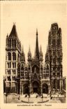 CPA Cathedral Of Rouen Frontage