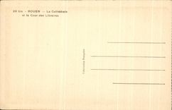 CPA Rouen the Cathedral and Court of Libraries