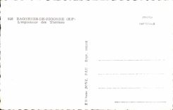 CPA Bagneres De Bigorre the esplanade of the Thermal baths