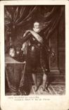 CPA Fantaisie Musee du Louvre Porbus Henri IV Roi de France 