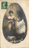 CPA Fantasy Child Boy Easter Egg