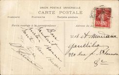 Feliz Ano Nuevo del bebe del nino de la fantasia de CPA