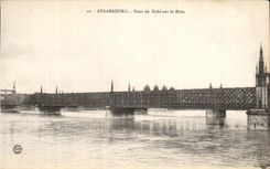 CPA Strasbourg Bridge De Kehl On the Rhine