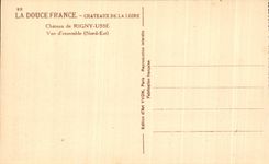 CPA La Douce France Chateaux De La Loire Chateau Rigny Usse Vue d'eusemble