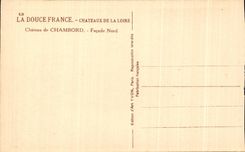 CPA La Douce France Chateaux De La Loire Chateau de Chambord Facade Nord