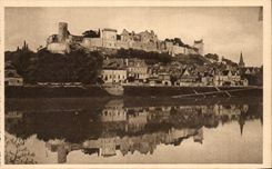CPA Soft France Loire ch4ateau Castle of Chinon