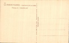 CPA Soft France Loire ch4ateau Castle of Valencay