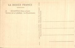 CPA Chartres Interior of the Cathedral Deambulatoire