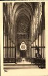 CPA the Reappearing City Interior Rheims of the Cathedral Large rosette
