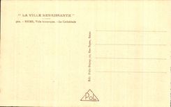 CPA the Reappearing City historical Rheims City the cathedral