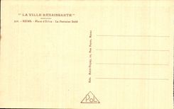 CPA the Reappearing City Rheims Places of Erlon the Sube Fountain