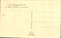 CPA the Reappearing City Rheims the Cathedral the Large Gate
