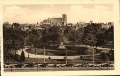 CPA the Reappearing City Rheims View In the foreground Jardia Colbera